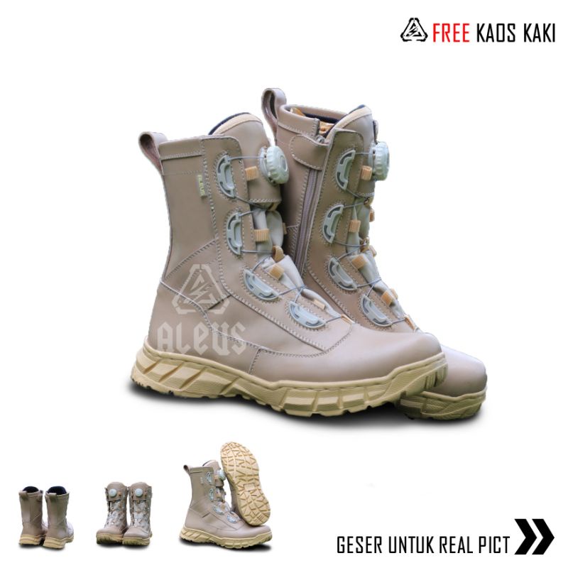 SEPATU KULIT PDL GURUN TALI PUTAR  023+022 aleus