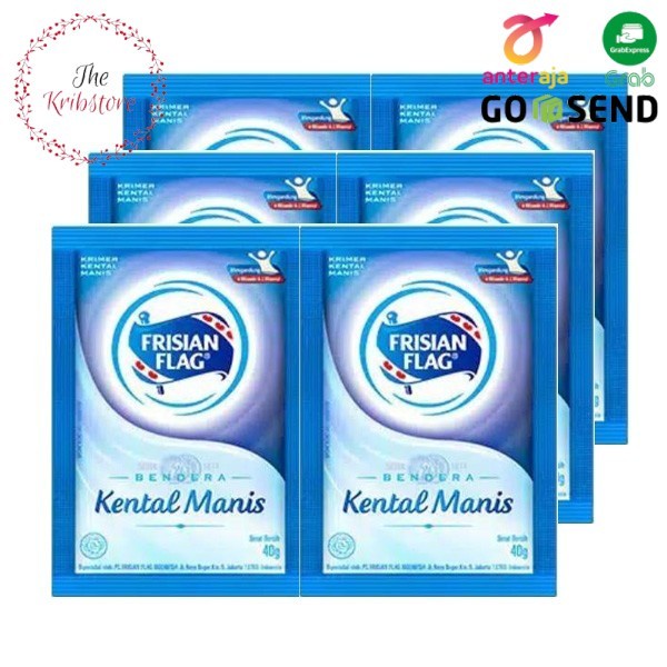 

FRISIAN FLAG Bendera SKM Susu Kental Manis Sachet 40 Gr Sachet is 6