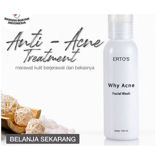 ERTO'S WHY ACNE PERAWATAN WAJAH BERJERAWAT DAY / NIGHT / TONER / FACIAL WASH