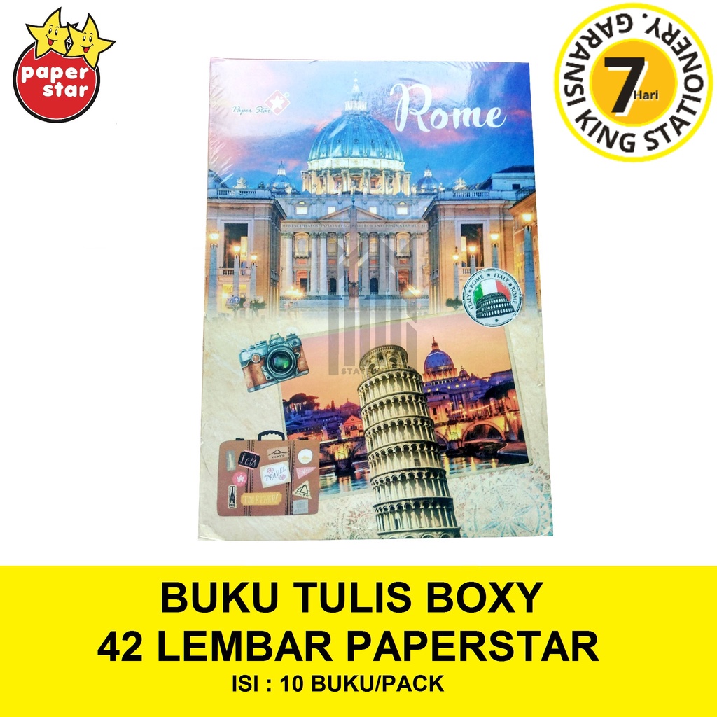 

BUKU TULIS BOXY / BESAR 42 LEMBAR PAPERSTAR