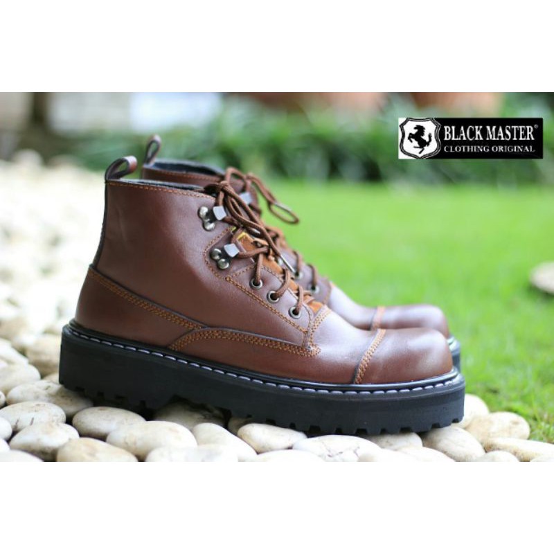 BLACK MASTER UG NEW | Sepatu Boots Safety Pria Original Kulit Asli