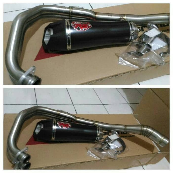 knalpot r9 alpha series yamaha r25/knalpot r9 alpha mt25 original