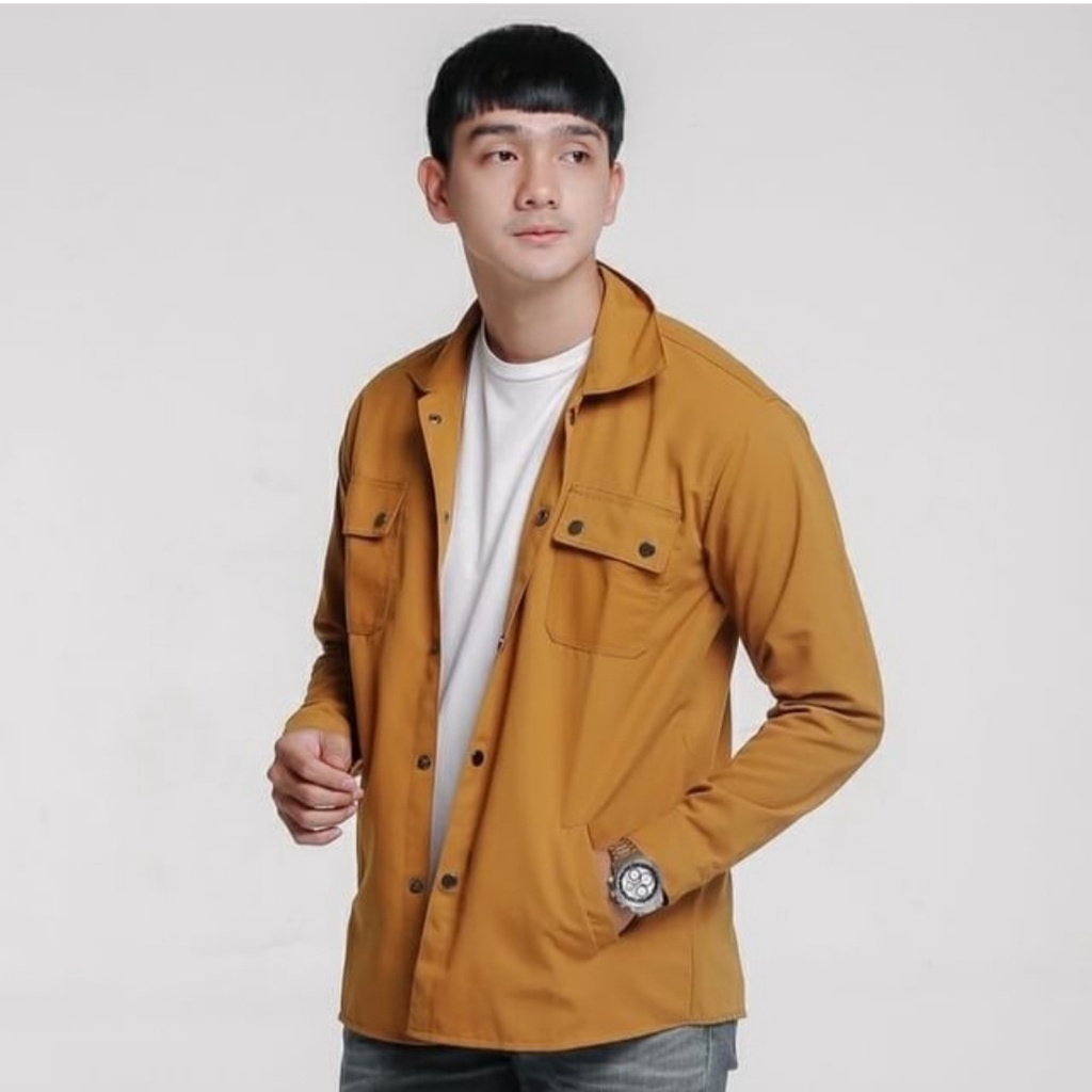 COD SEMI PARKA / KEMEJA PRIA SEMI PARKA / KEMEJA POLOS