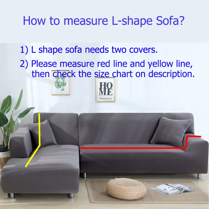 [LOCAL STOCK ]1/2/3/4 Seater Sofa Cover Removable Normal Shape/L Shape Slipcover Stretch Universal H Design