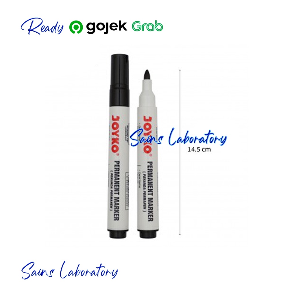 

Spidol Permanent Marker (Hitam) JOYKO PM-17 Anti Air Segala Permukaan