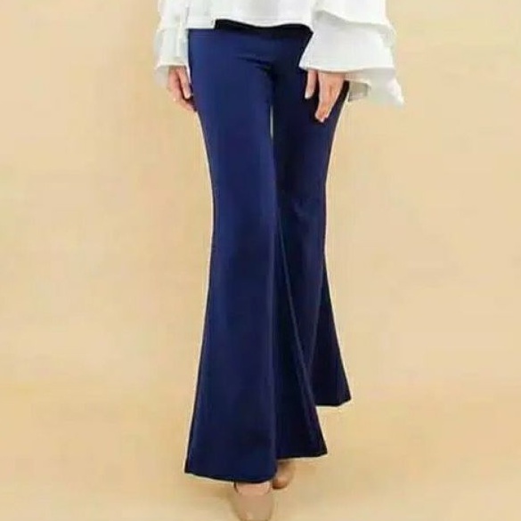 Celana Cutbray Palazzo Wanita / Bawahan Highwaist / Casual Cutbray / Office Pants-Cutbray NAVY