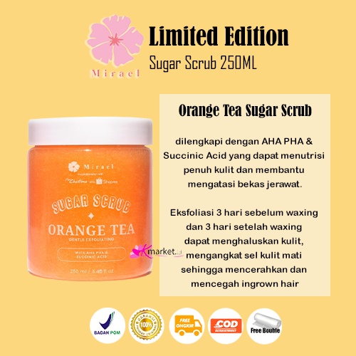 MIRAEL Sugar Scrub x CHATIME LIMITED EDITION 250ML [ORANGE TEA | MILK TEA]