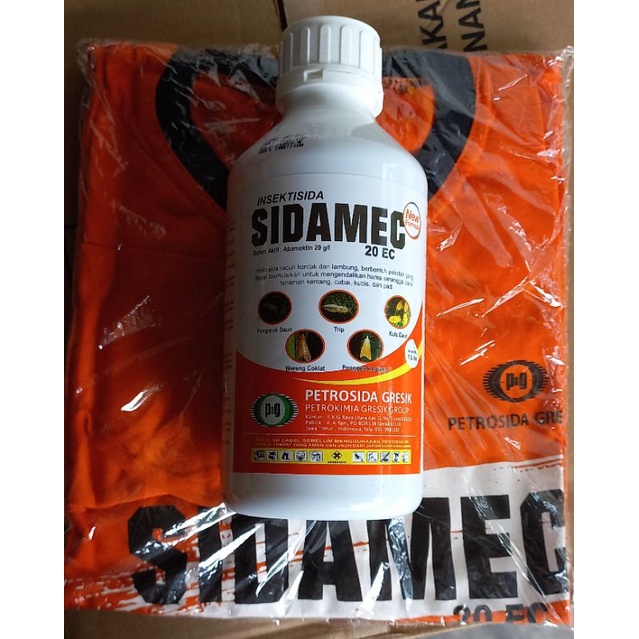 Abamektin Bening Sidamec 20 Ec Kemasan 1 liter + bonus kaos