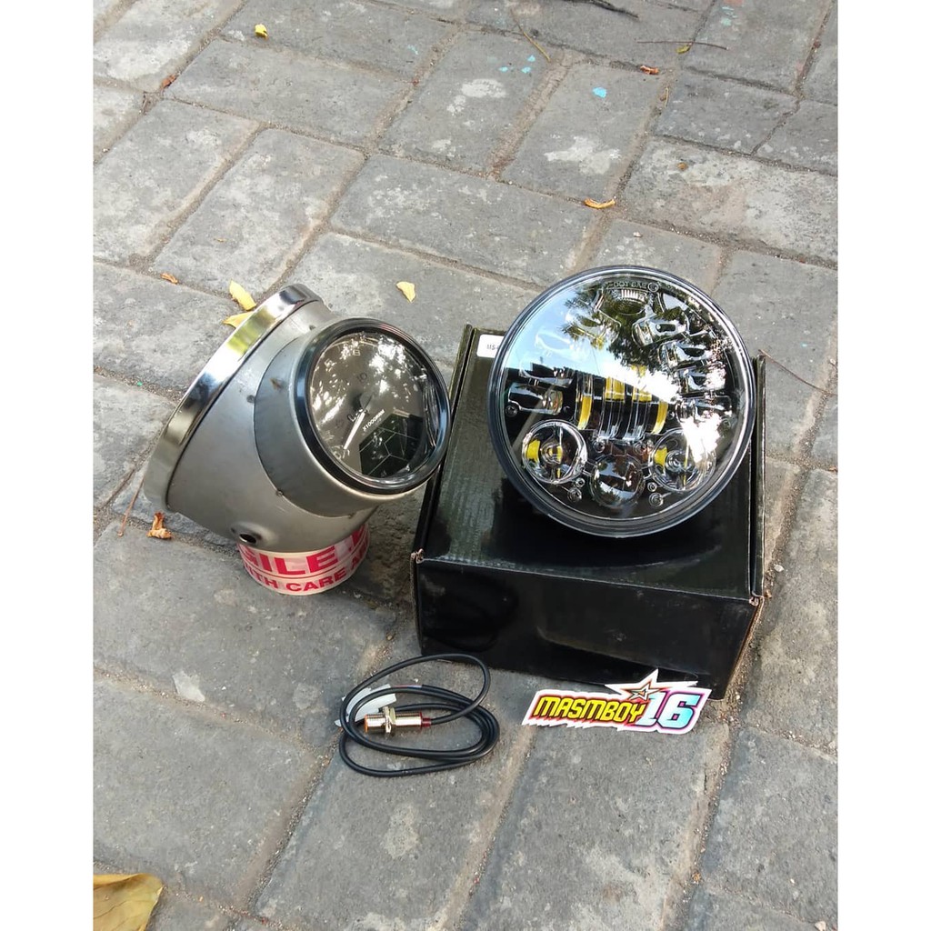 Batok yl full pres spido digital babon lampu daymaker led 16 batok yl set batok cb gl mp
