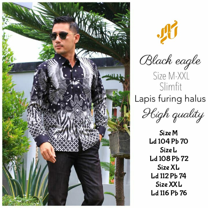 Black Eagle Kemeja Batik Pria Solo Lengan Panjang Modern Full Furing Mukti Utomo INDRADEWA WIRAYUDHA PENDEK PARANG SATRIO MADUKARA BOKOR KENCONO LIRIS MOCCA PEKSI WIGUNO MAHKOTA PENDEK AROMA KOPI DWI MUKTI SETYO PRABU BATIK SOLO AMANAH BATIKSOLOAMANAH