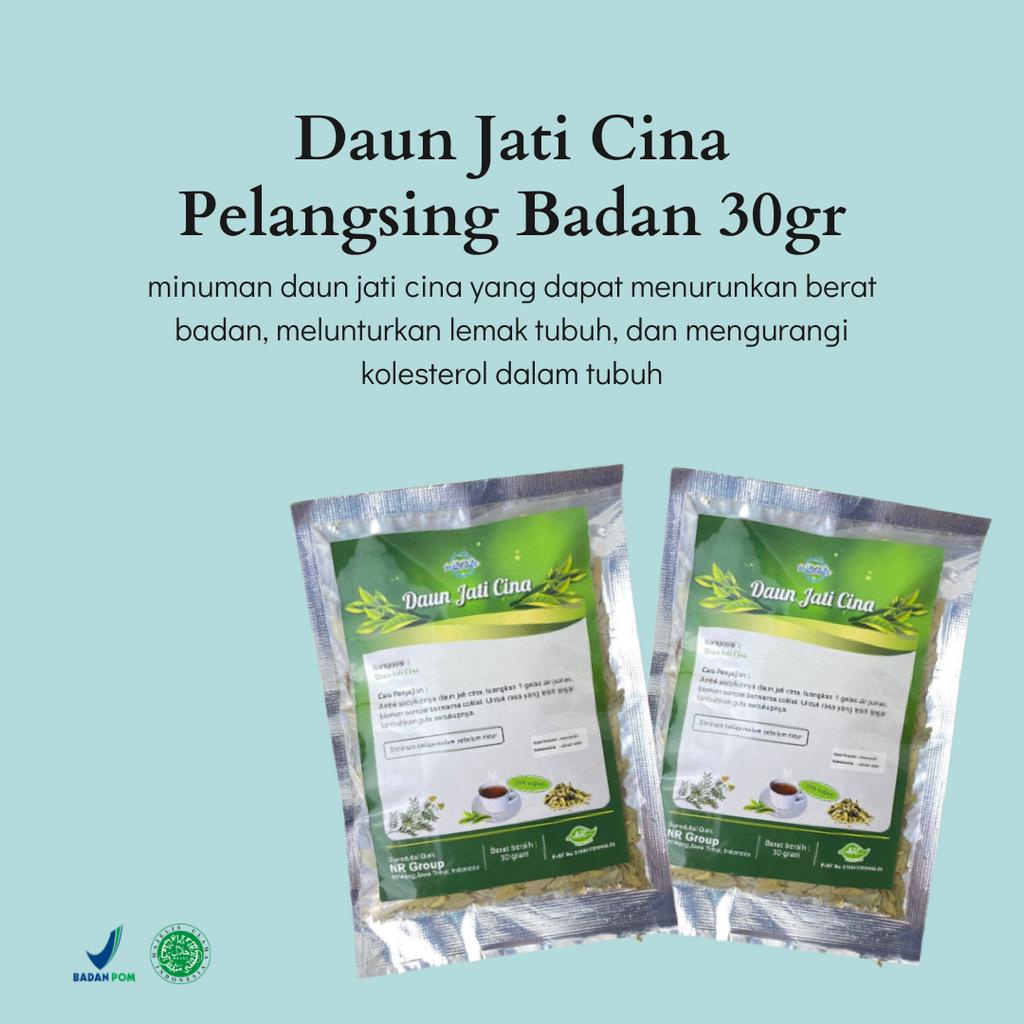 

Teh Pelangsing Badan Daun Jati Cina Minuman 30gr