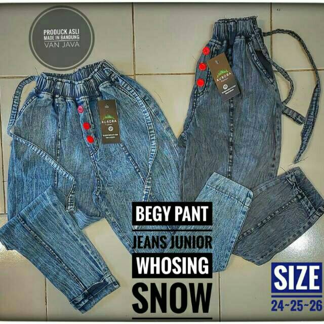 BAGGY PANTS JUNIOR/BAGGY PANT ANAK"//BAGGY JEANS//JEANS SNOW