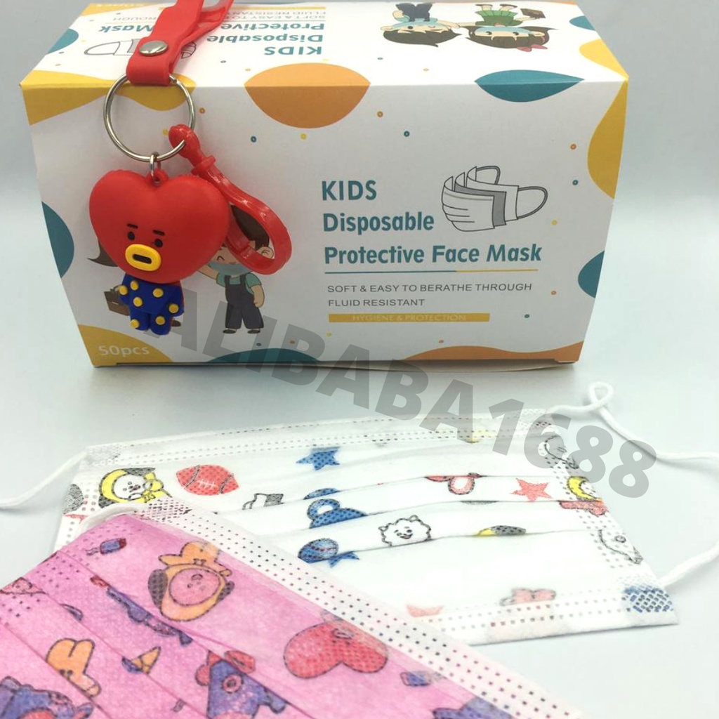 Masker Anak Motif K-Pop 3ply Import Real Pict ALADDIN_88