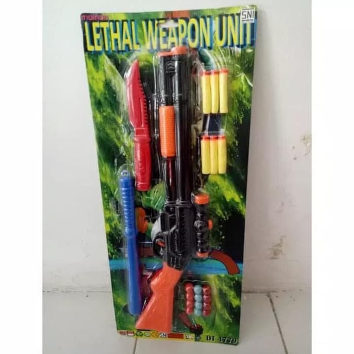 Mainan Pistol Shoot Gun - Nerf Gun Senapan Peluru Busa DT4779