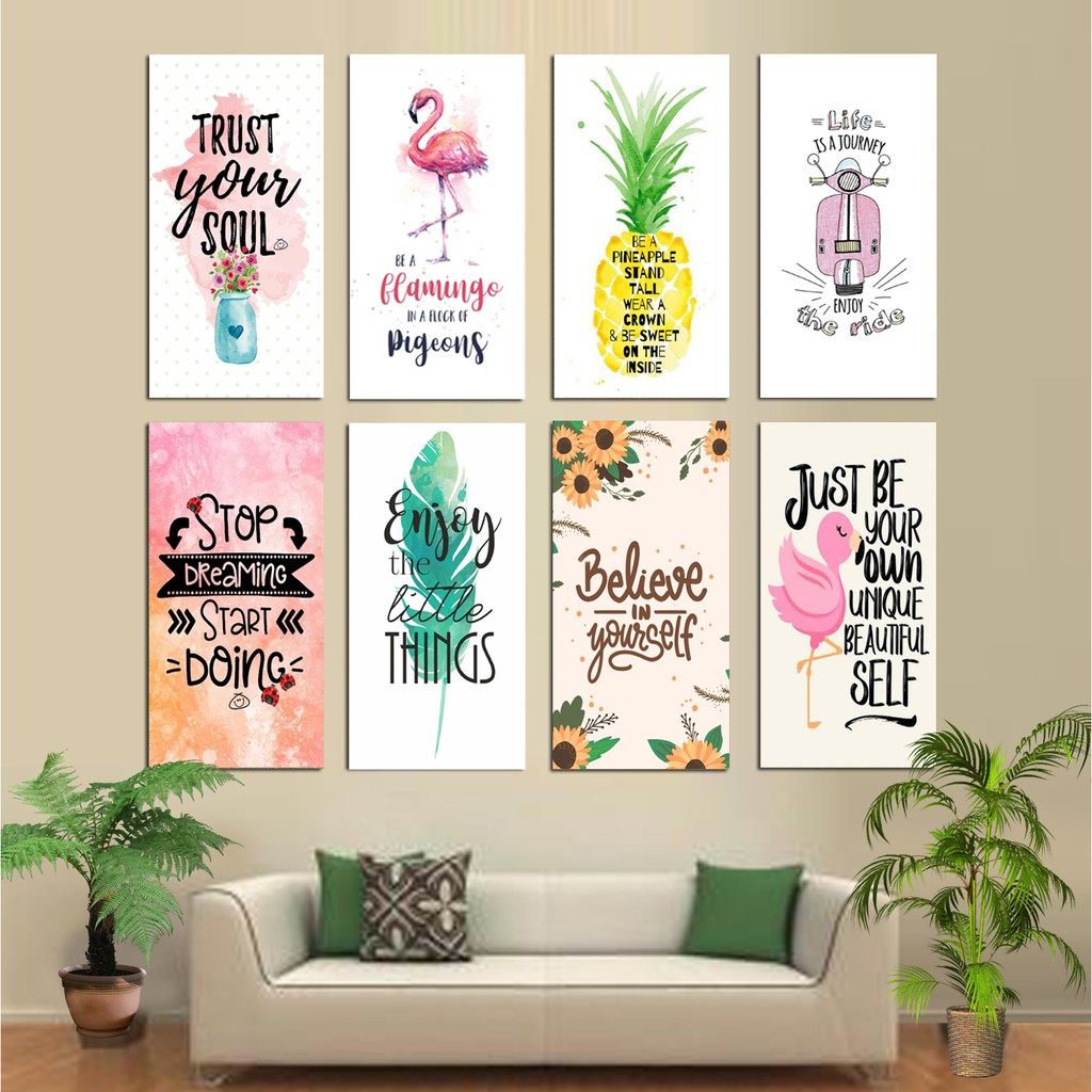 WALL DECOR POSTER MOTIVASI HIASAN DINDING PAJANGAN RUMAH ...