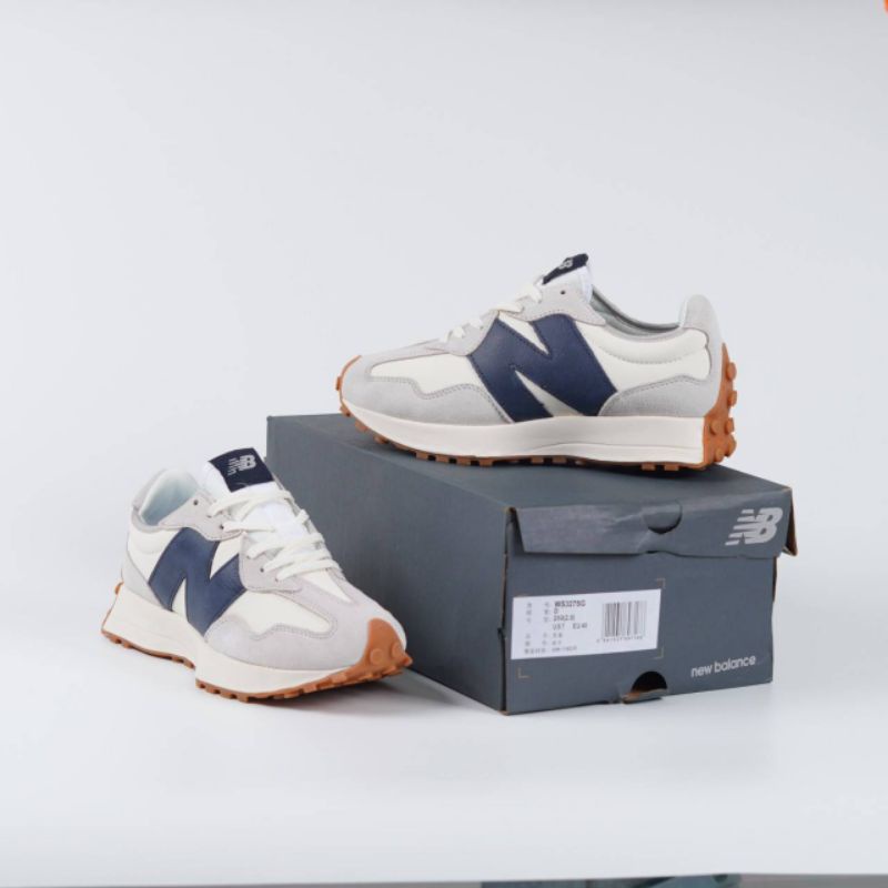 New Balance 327 White Navy