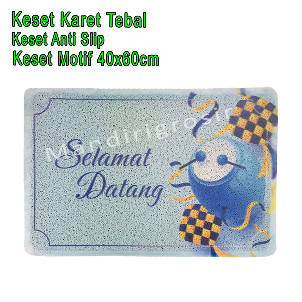 Keset Karet Tebal * Keset Anti Slip * Keset Motif * Uk.40x60cm