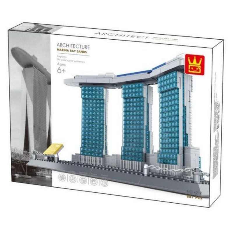 Lego Block Marina Bay Singapore Miniatur