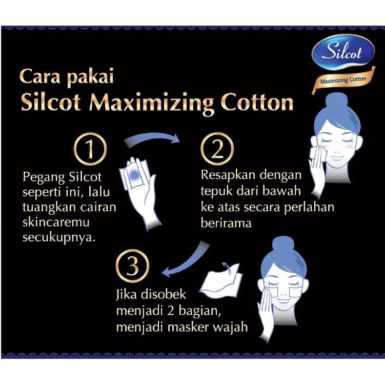 Kapas Silcot Maximizer Cotton 40 -  Pad Toner Masker Kecantikan Wajah Unicharm Uru uru 80 Lembar Silkot Kapas Kecantikan Toner Tipis