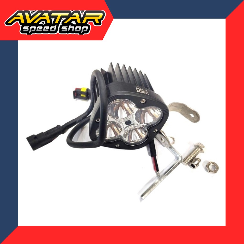 LAMPU TEMBAK LAMPU SOROT LUNOX 4 LED LAZ DC 12-24V
