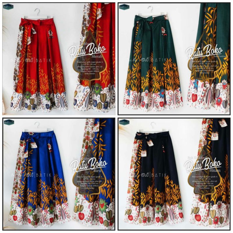 Rok batik/rok umbrella/rok payung batik/model rok batik terbaru