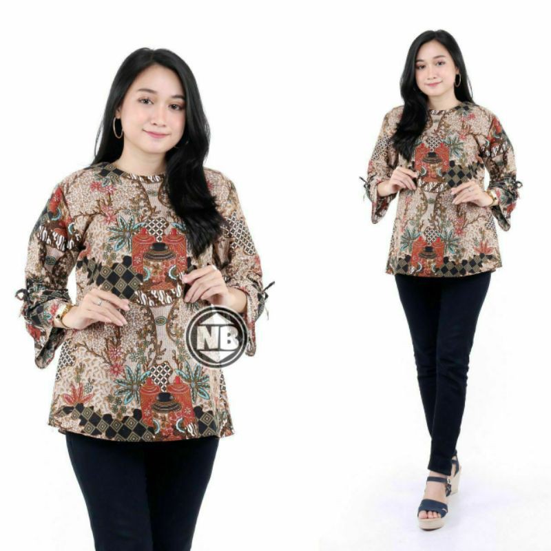 Atasna Batik Wanita PPBTK07 Modern Batik Cassual Atasanbatik Wanitabatik /Atasanwanita/BATIK-16