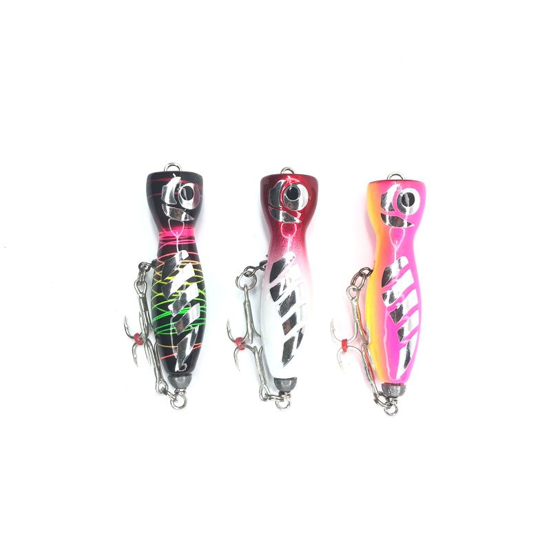 Mini Popper + Treble 3X Strong Umpan Lure 7,8 Gram