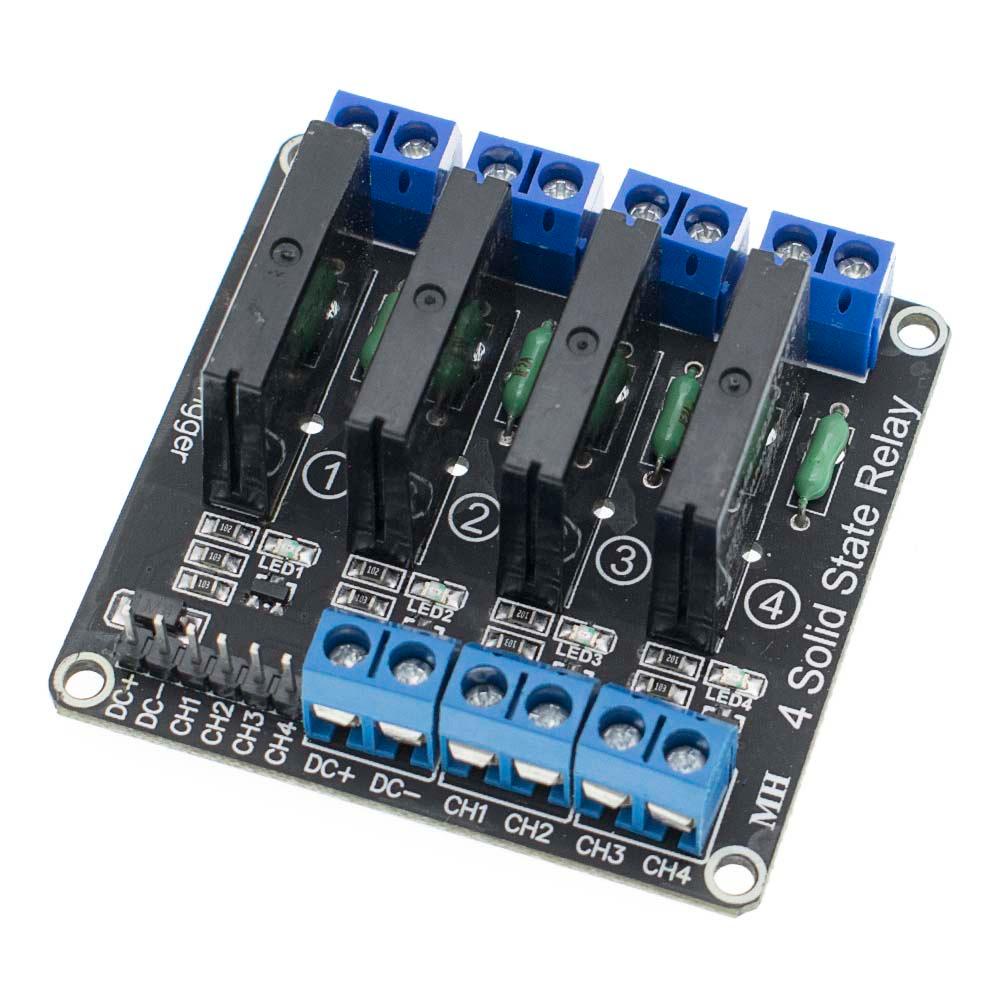 Lanfy Modul Relay Solid State 240V 2A Elektronik Tahan Lama Modul Relay Sekring Resistif 1per2 /4 /8 Channel