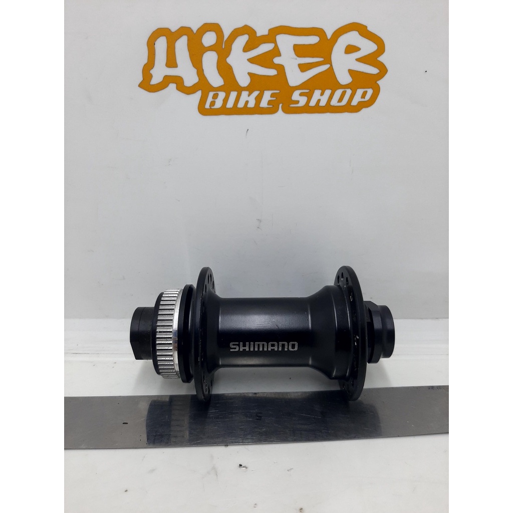 Hub Freehub Hub Depan Front MTB Non Bearing Shimano MT400 Non Boost TA15x100mm Centre Lock 32 Hole B