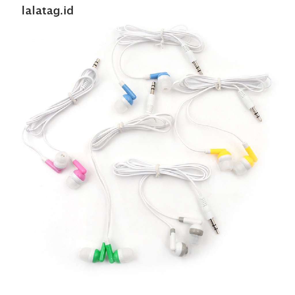 (Flyag) Headset Earphone Earbuds In-ear Kabel Stereo Noise Isolag Dengan Mic Untuk Sport