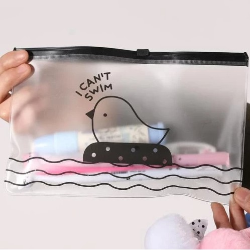 Zipper Storage Bag - Plastik Zipper Mini Serbaguna - Ziplock Pocket - ZIPPER BAG I CAN'T SWIM