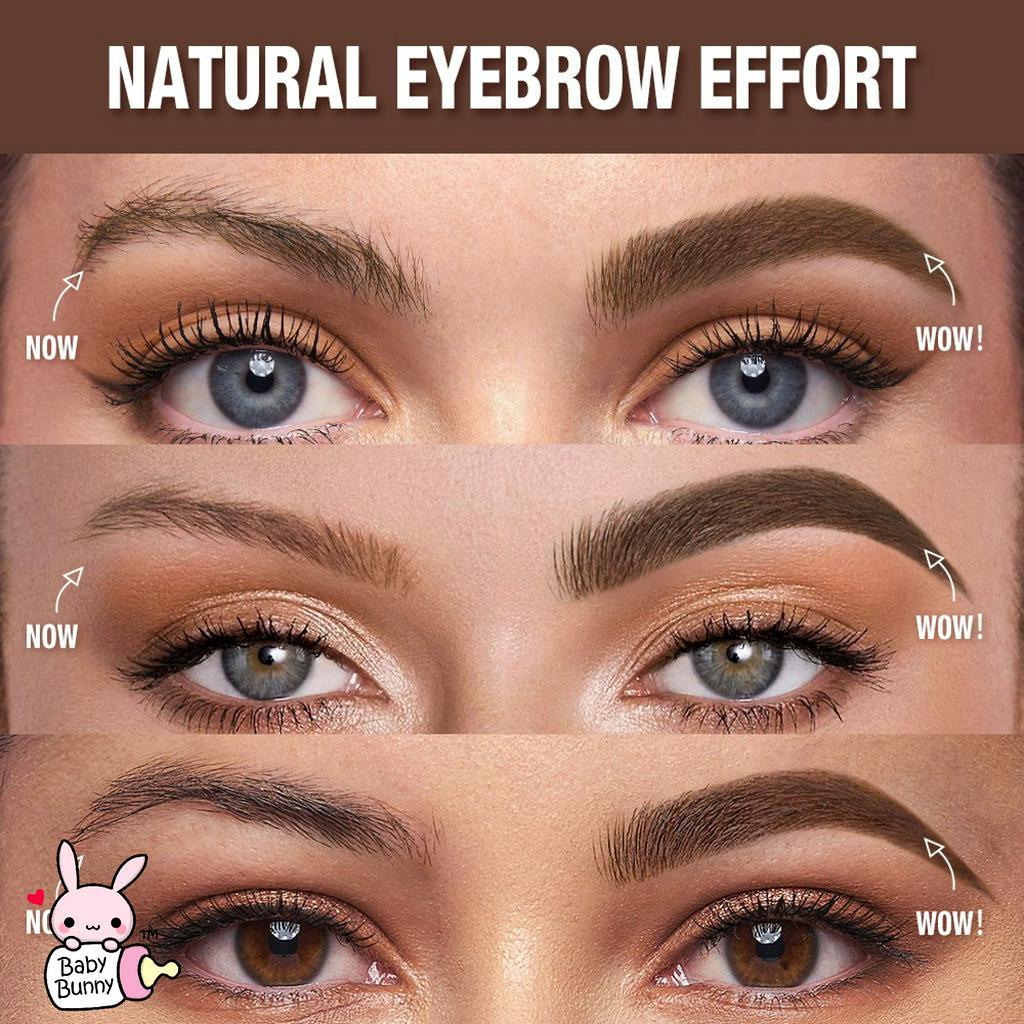 ❤ BELIA ❤ O.TWO.O Lasting Browfun Cushion Eyebrow Powder | Brow Stamp Long Lasting Eyes Makeup With Spoolie Brush 10 Reusable Beginner