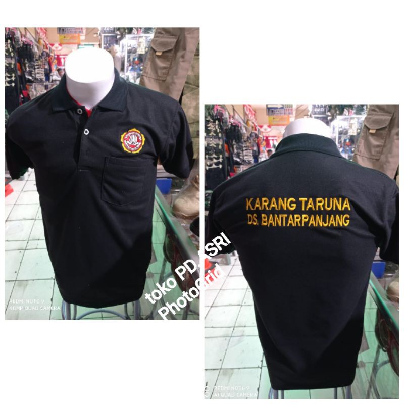 kaos karang taruna bordir lengkap