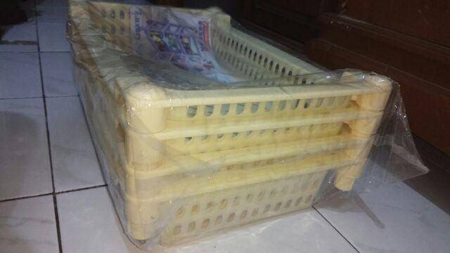 Yoshikawa Rak Besar Dengan Roda Susun 4 45x29x80 Cm R01504lbg