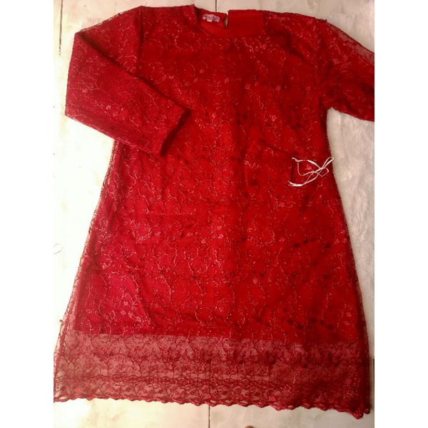 COD KEBAYA TUNIK TULLE TULE TILE M-XXXL KEBAYA LILAC WARDAH MINT JUMBO WISUDA LAMARAN ROSGOLD ABU-TULE-MARUN