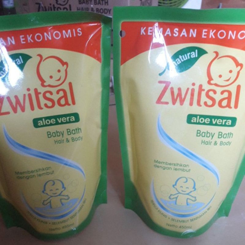 Zwitsal 2 In 1Natural  Baby Bath 450ml &amp; 600 ml Hair &amp; Body