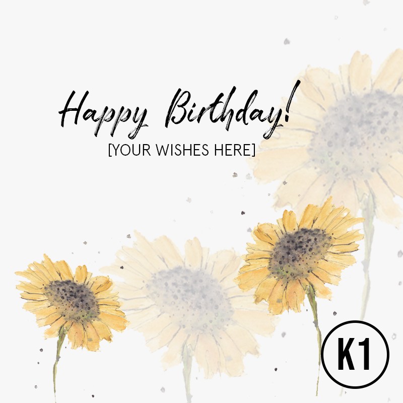 Custom Kartu Ucapan Ulang Tahun / Birthday Card