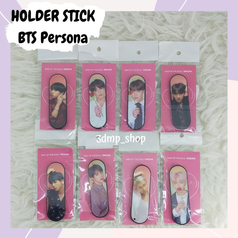 Holder stick Popsocket Iring hp ponsel BT21 BTS Jungkoook Jin RM JHope Rapmon Van Rj Mang Koya Tata