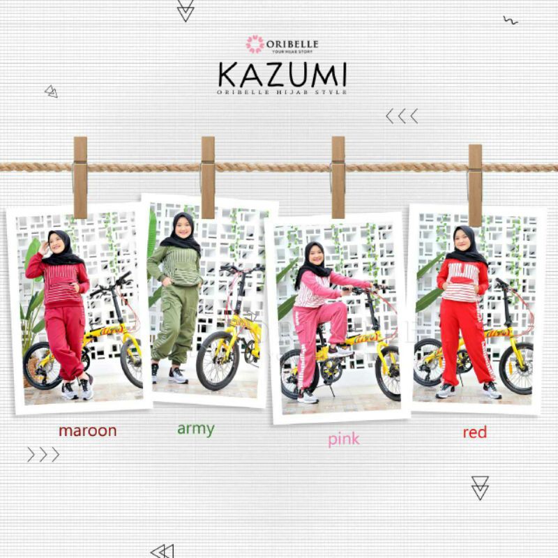 KAZUMI BY ORIBELLE/SETELAN OLAHRAGA ANAK/SET SPORTY ANAK/BAJU SEPEDA ANAK/BAJU OLAHRAGA ANAK/