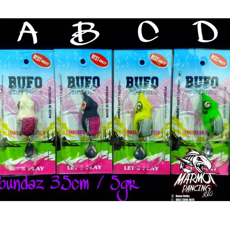 Terbaru.. LURE SOFT FROG BUFO SOFTFROG UMPAN GABUS TOMAN