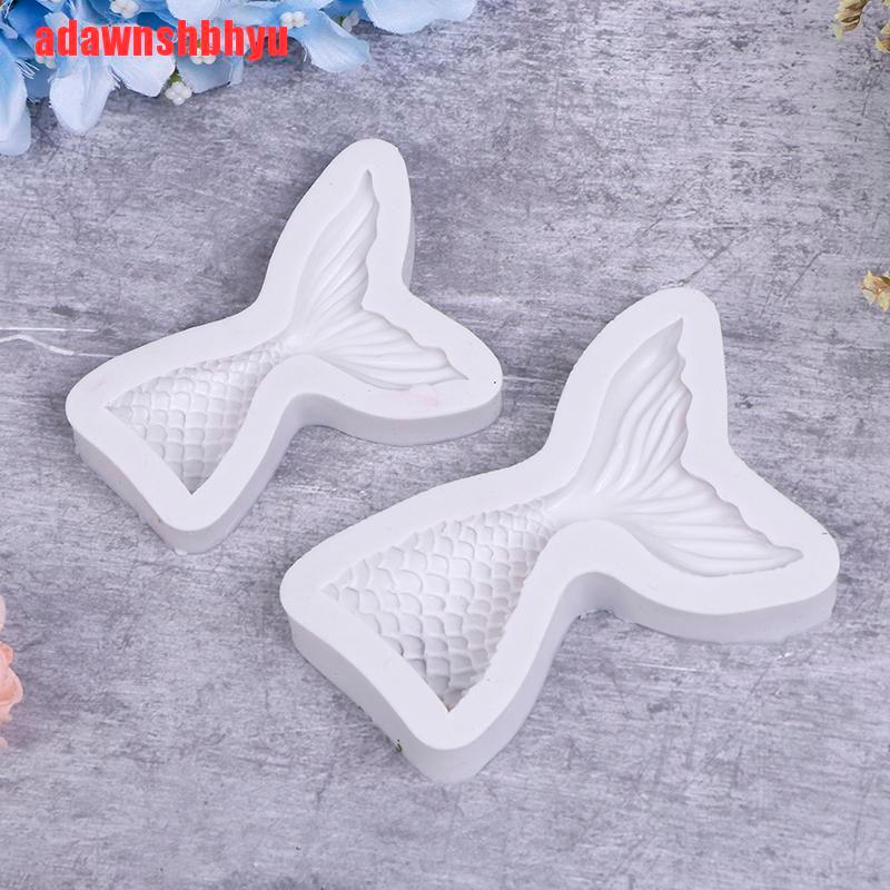 Cetakan Fondant Bentuk Ekor Mermaid Bahan Silikon Untuk Dekorasi Kue