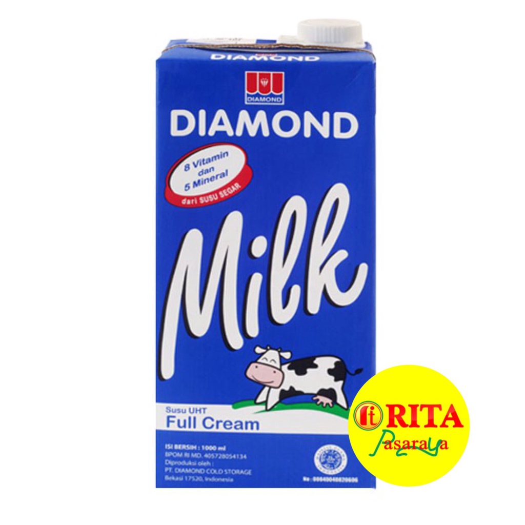

Diamond Susu UHT Full Cream 1 Liter