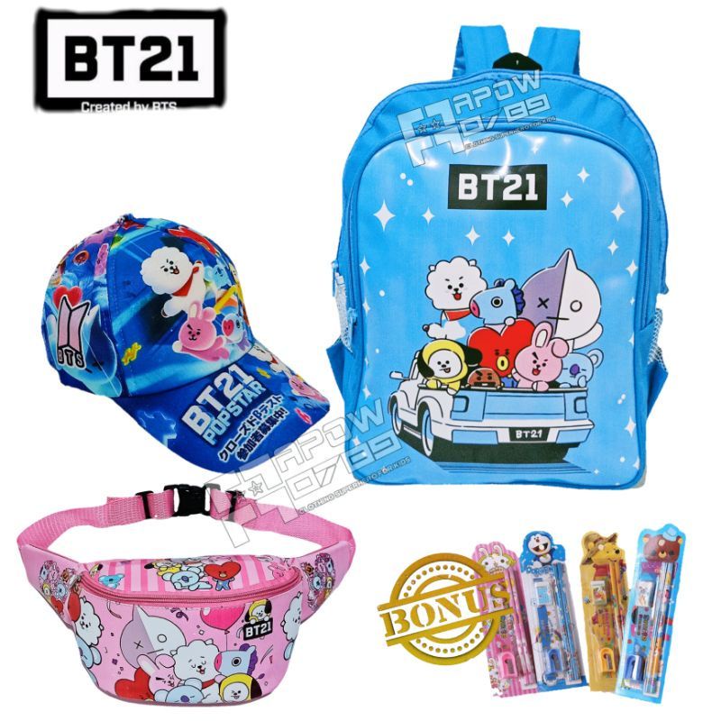 PDF Paket 3in1 Tas Sekolah Anak Perempuan BONUS ATK  Topi Dan Waistbag Anak Tas  Ransel Anak Perempuan