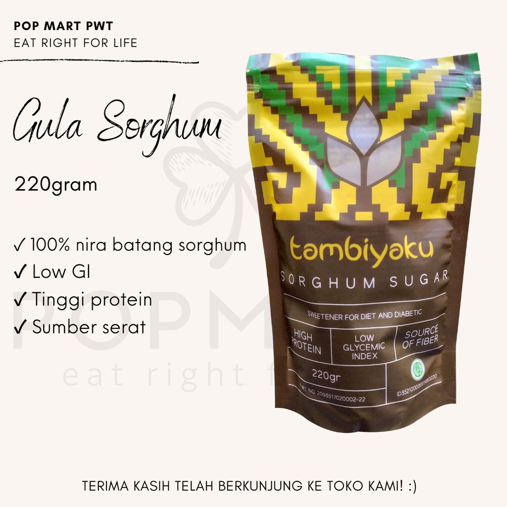 

Gula Sorghum 100gram - Natural / Sorghum Sweetener