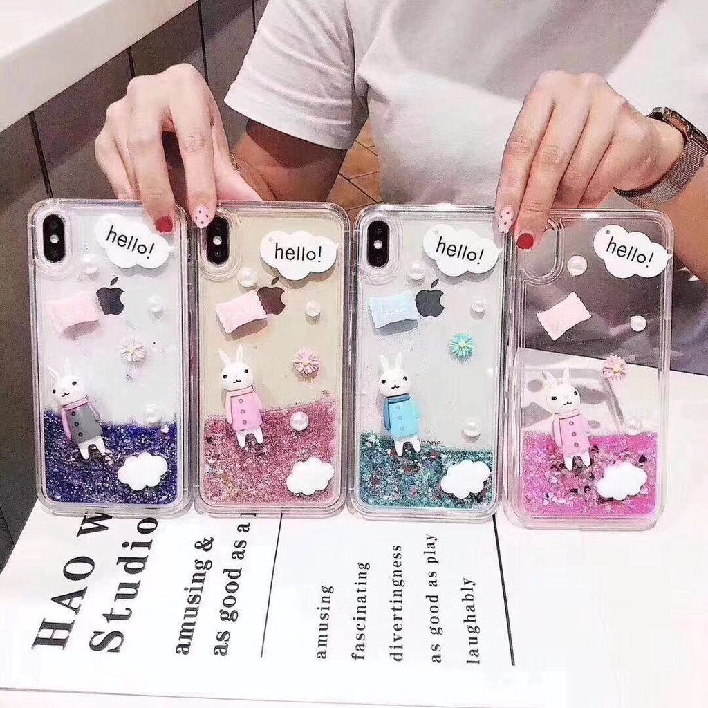 Casing TPU OPPO r9 r9plus r9s r11 r11plus a57 a39 a59s a79 a83 r15 r17 a3 a5 r15x r17pro a77 a9 Motif Ikan Kelinci