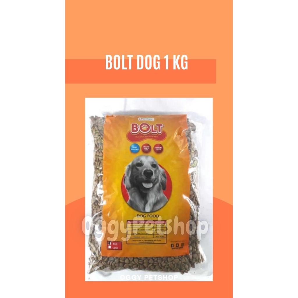 Makanan Anjing BOLT DOG Kemasan 1kg Dog Food