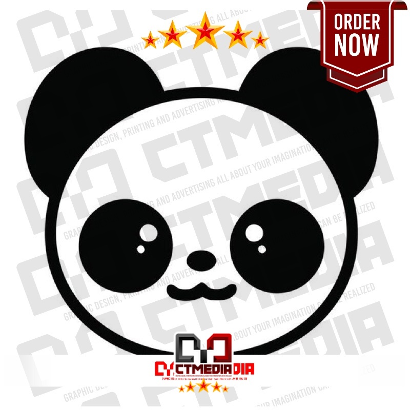 STICKER CUTTING MOBIL/MOTOR STICKER CUTTING LUCU PANDA
