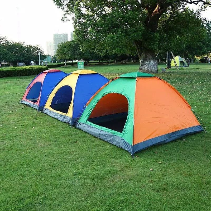 Tenda hyu kapasitas 4 orang single layer /tenda outdoor