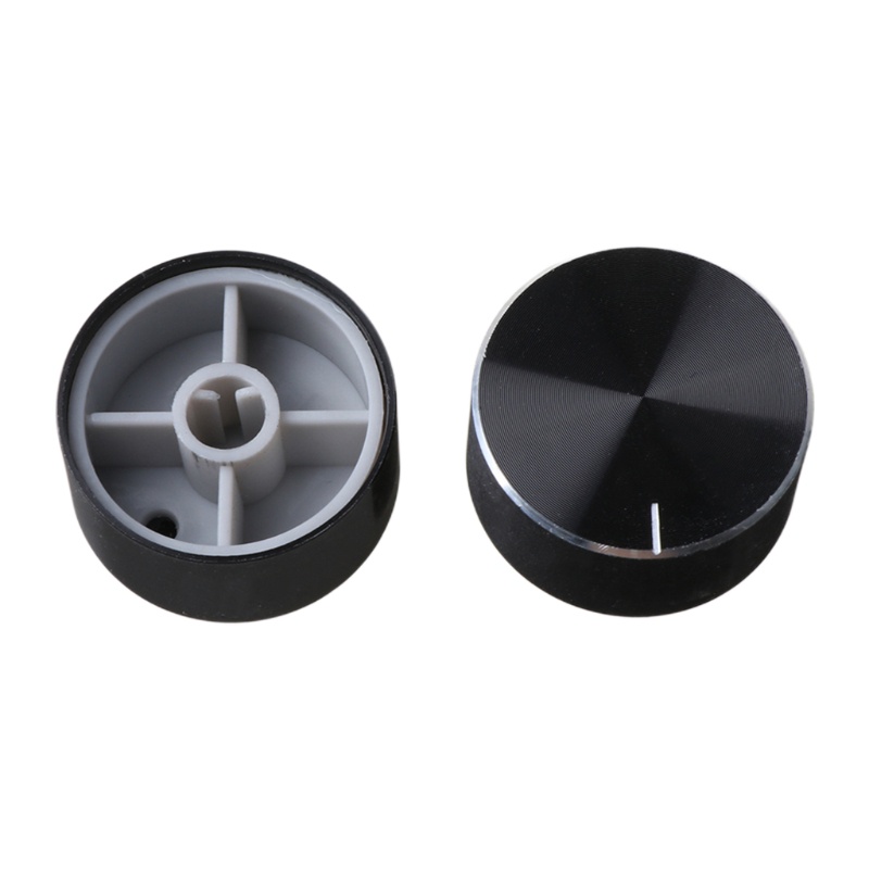 Gro 2Pcs 25x13mm D Axis Rotary Potensiometer Knob Encoder Kontrol Volume Untuk Speaker