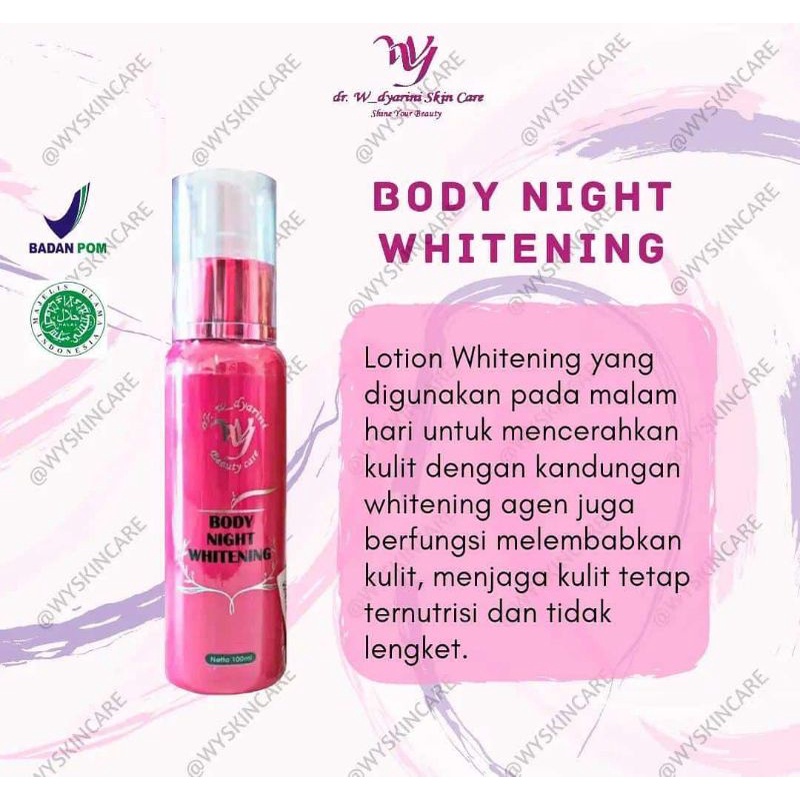 BODY NIGHT WHITENING dr. Widyarini Skincare
